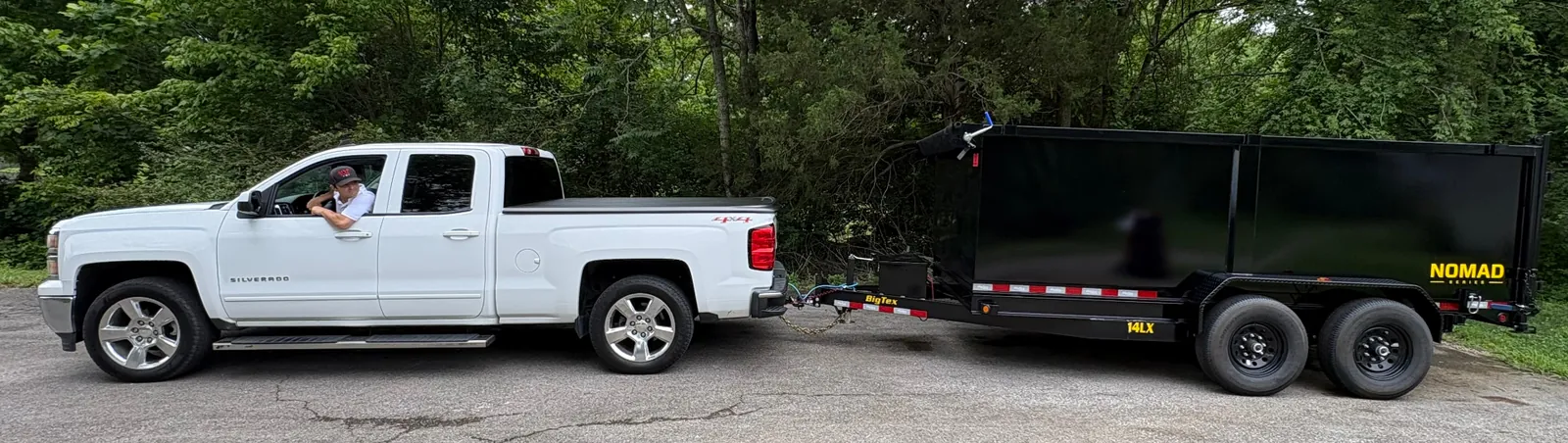 MVP Haul truck with dump trailer ready for a Middle TN job